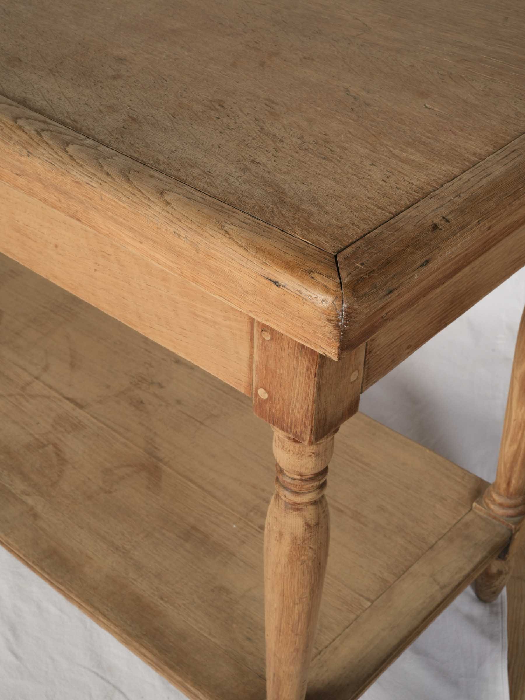 French Draper's Worktable in Oak, Early 20th Century - 69"