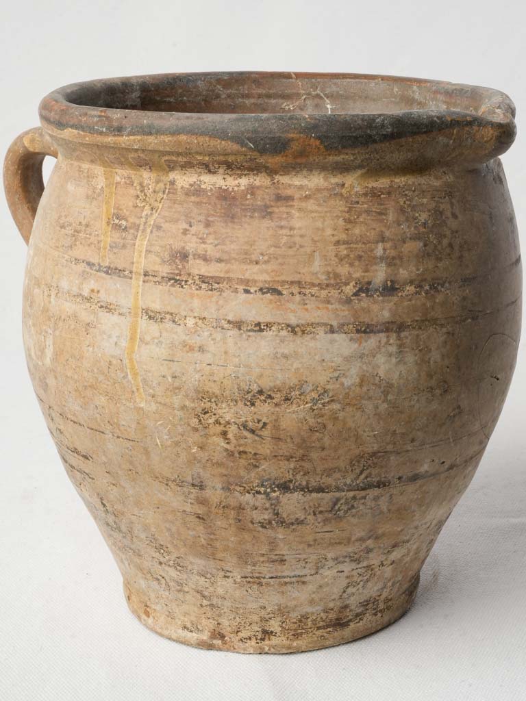 Rustic French terracotta water jug  