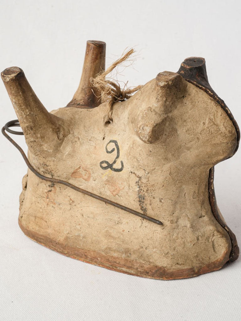 Antique Terracotta Easter Lamb Mould from Soufflenheim - 6¾"