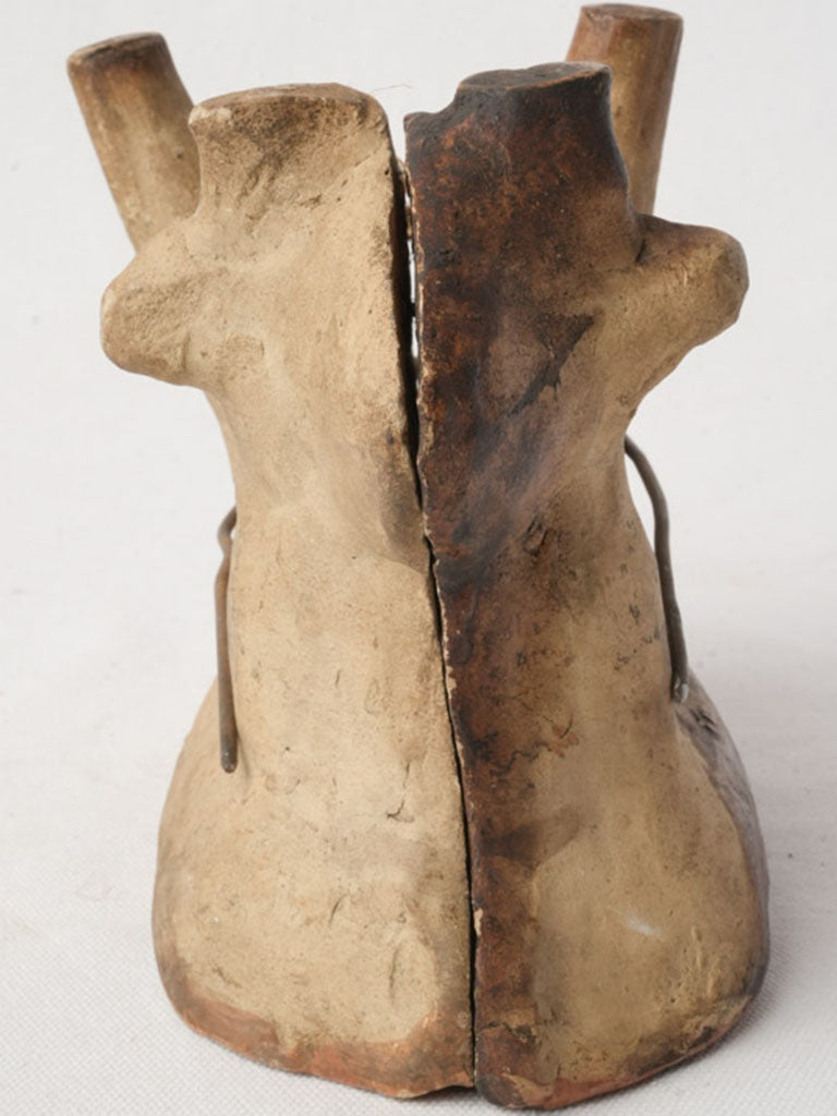 Antique Terracotta Easter Lamb Mould from Soufflenheim - 6¾"