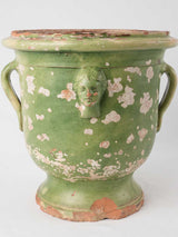 Antique Tournac green citrus planter