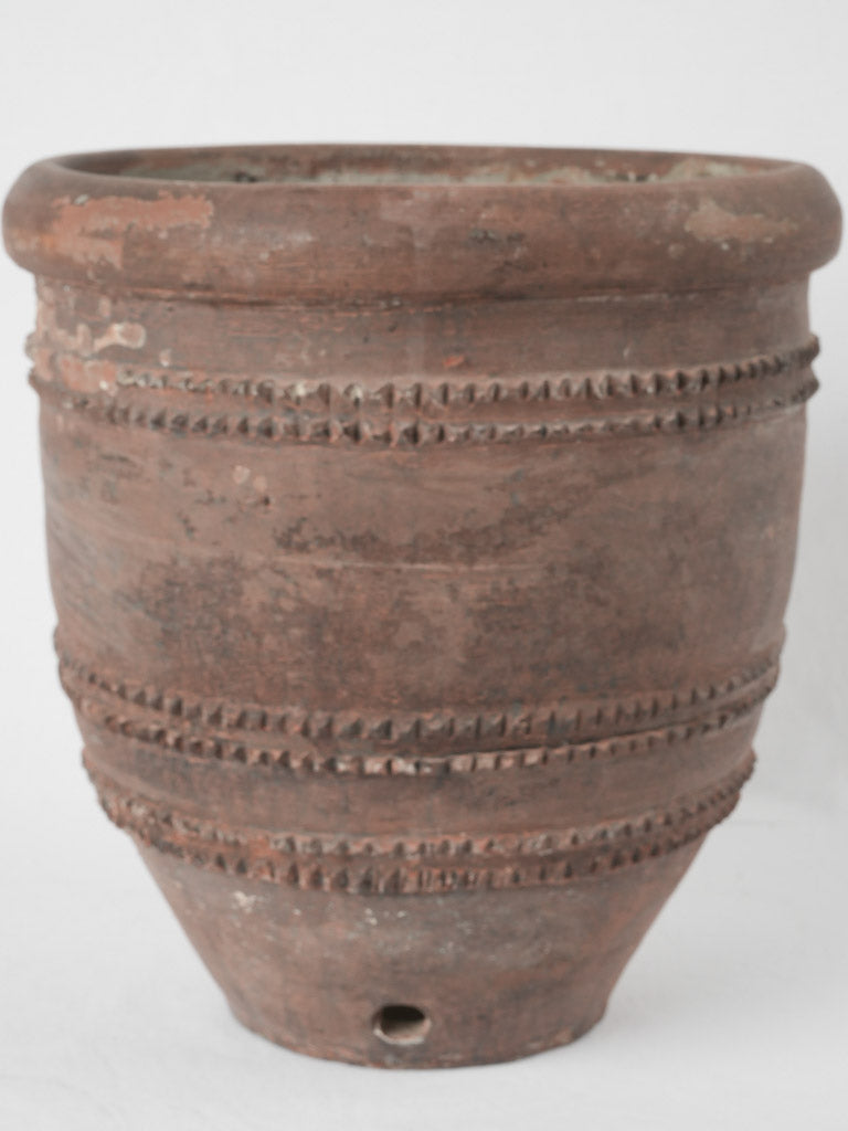 Antique unglazed large Spanish pot
