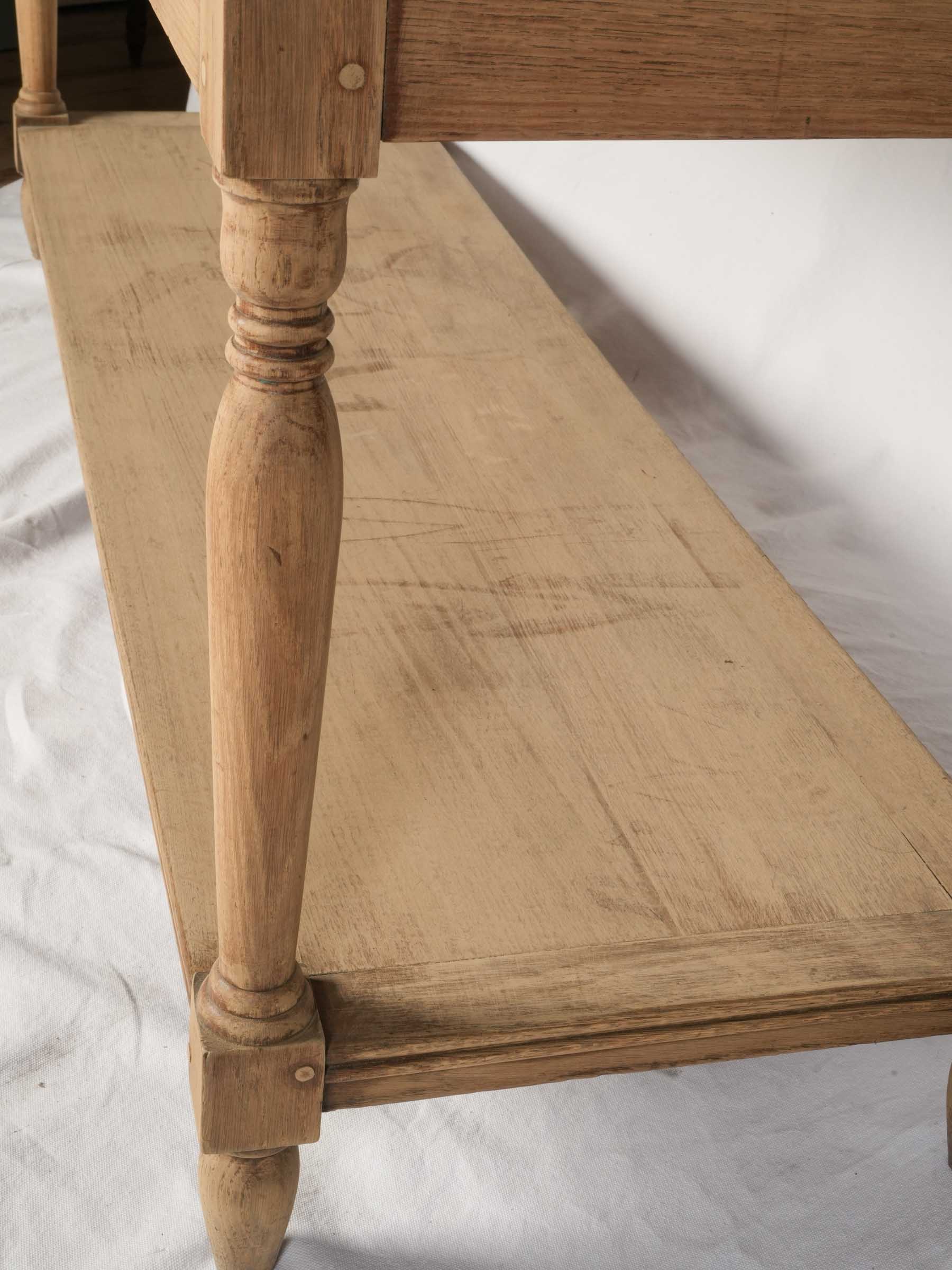 French Draper's Worktable in Oak, Early 20th Century - 69"