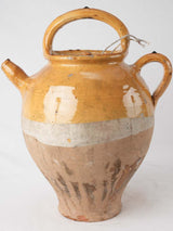 Large cruche w/ 2 handles - ocher 17¼"