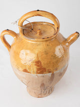 Large cruche w/ 2 handles - ocher 17¼"