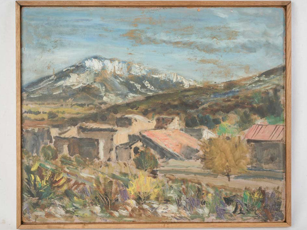Earthy color Southern France painting  