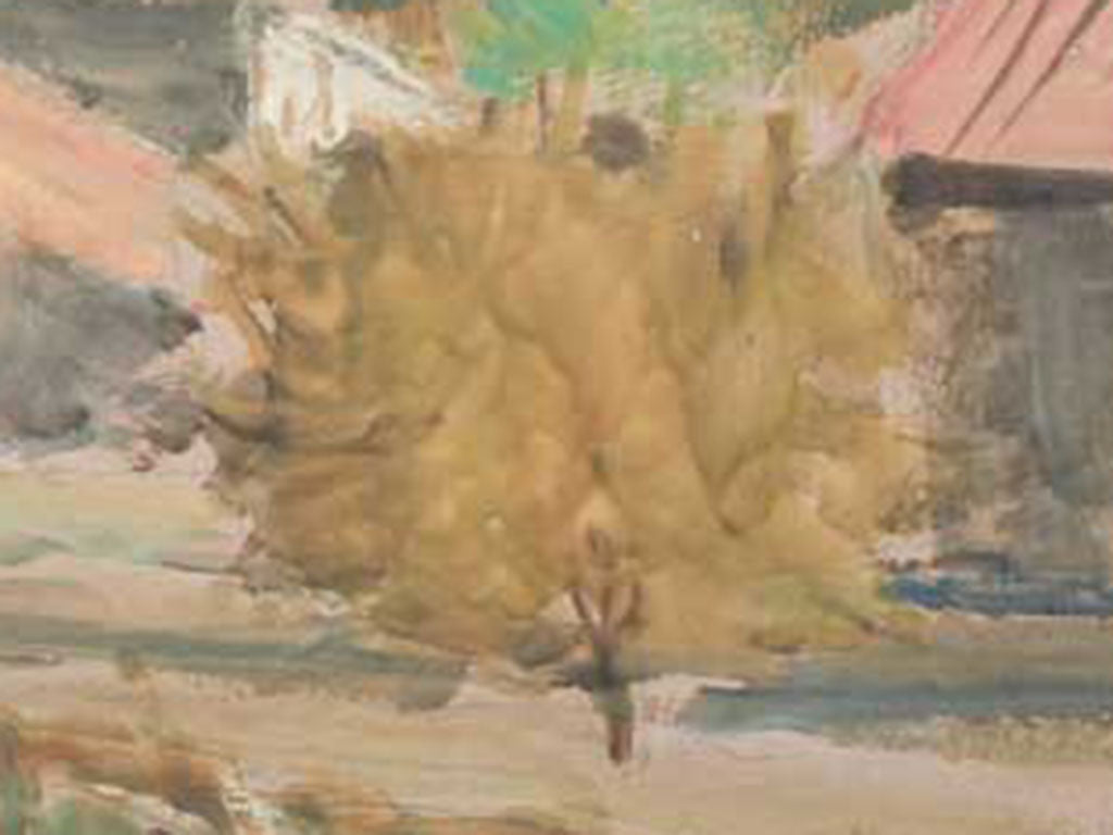 Harmonious palette landscape oil canvas  