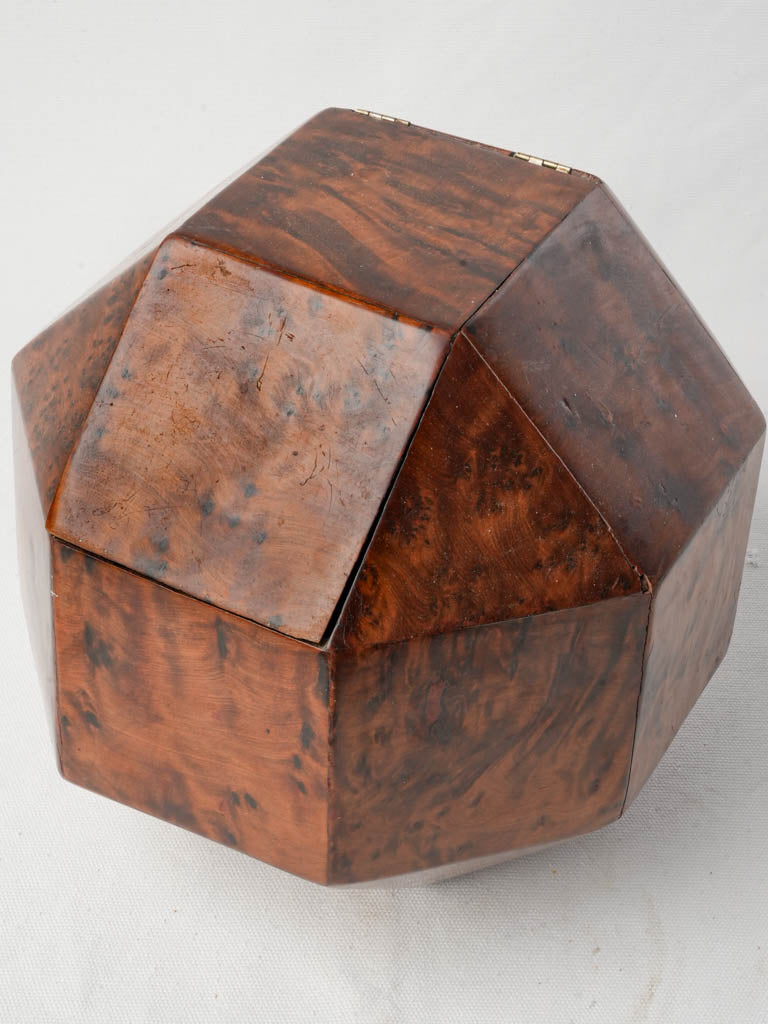 Antique thuya burl jewelry box  