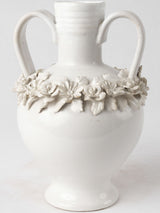 Pretty vase w/ floral decoration - Emile Tessier 9¾"