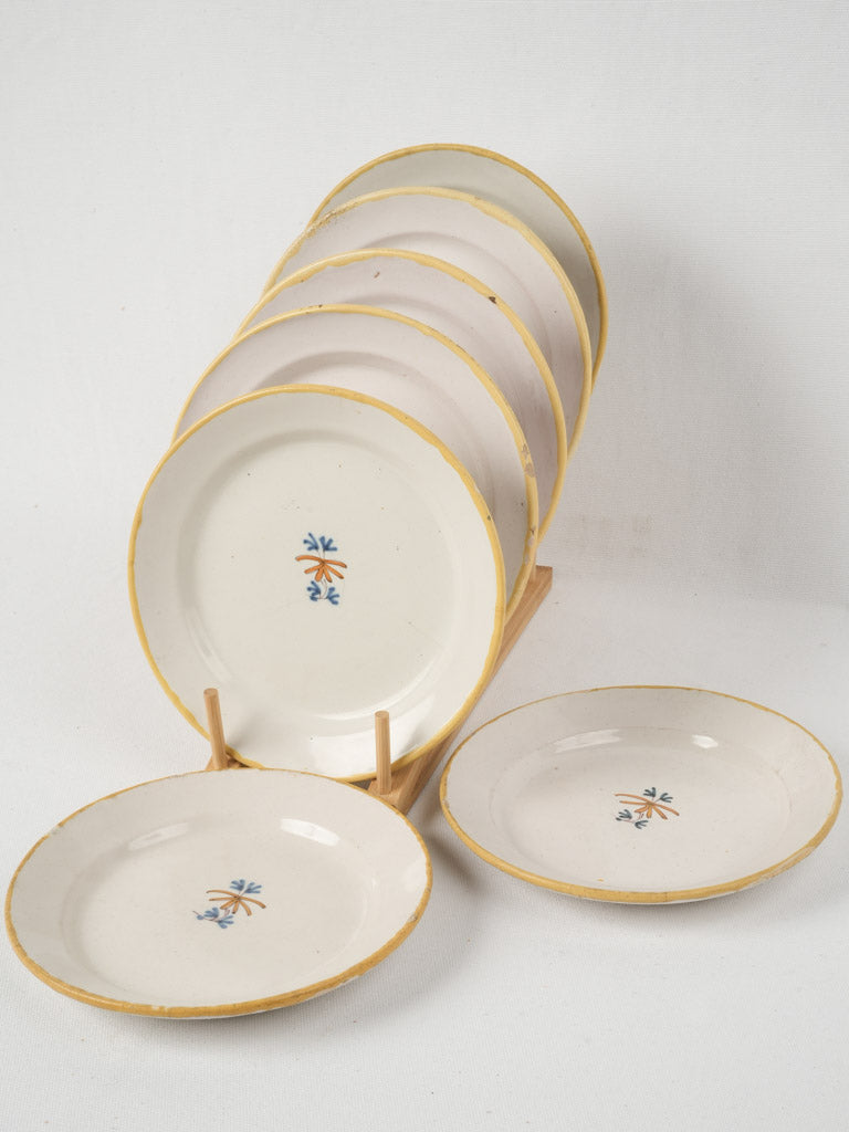 Rare 18th-century Moustiers side plates