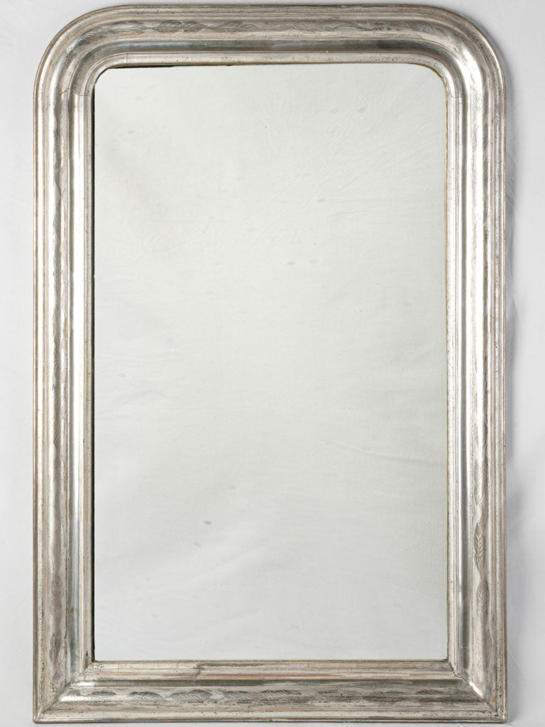 19th-Century Louis Philippe Silvered Mirror 46½" x 30¾"