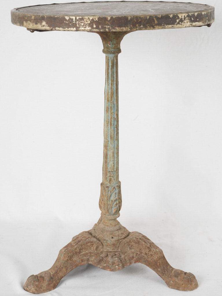 Vintage Parisian grey marble table