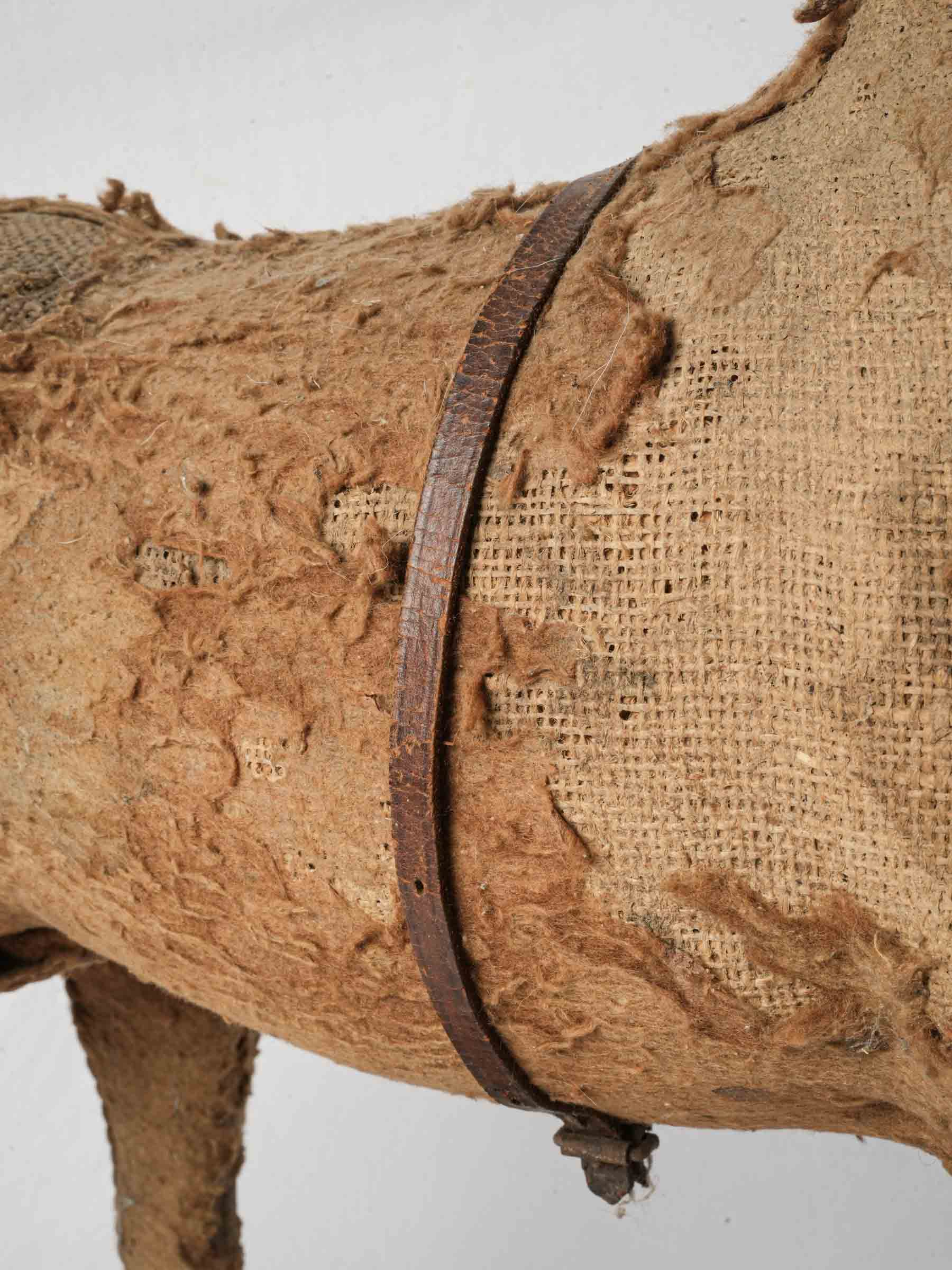 Richly patinaed antique pull object