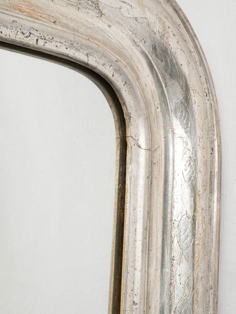 19th-Century Louis Philippe Silvered Mirror 46½" x 30¾"