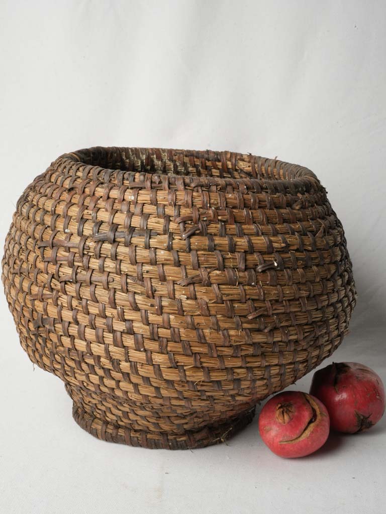 Vintage Charente woven basket  