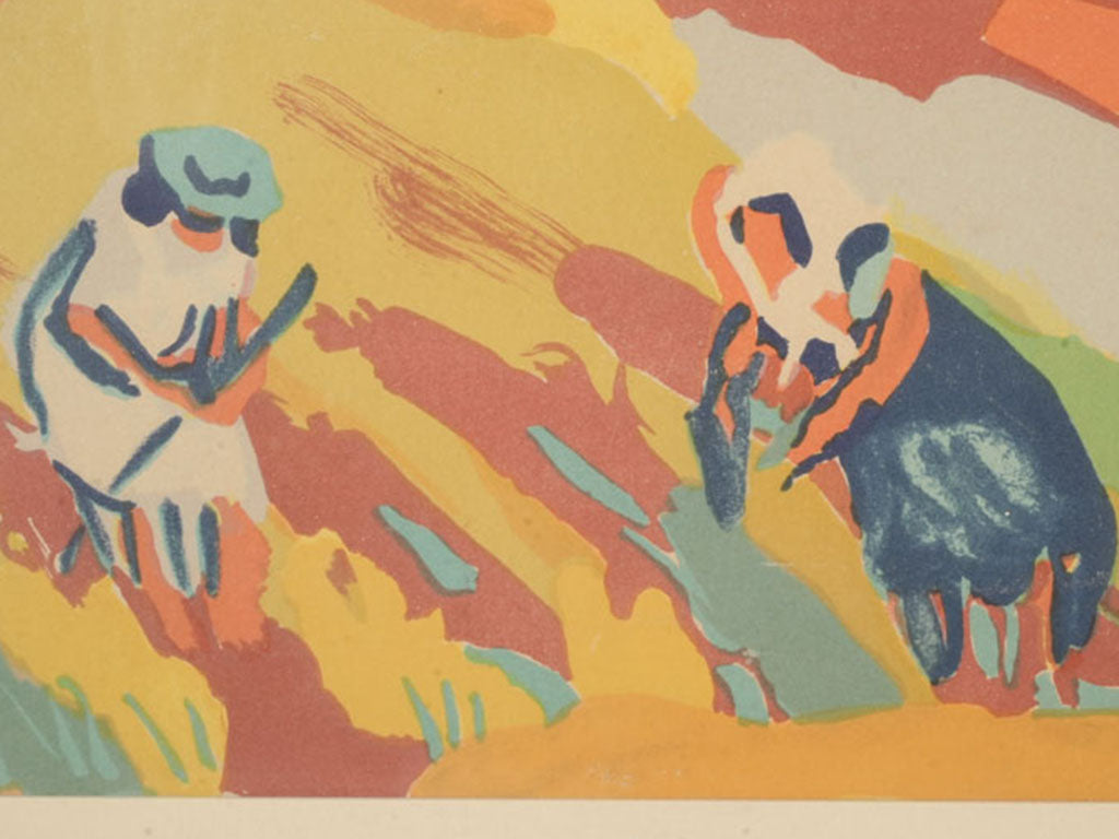 Vibrant print on wove paper by P. Ambrogiani -numbered 1 of 30 - 20¾" x 27½"