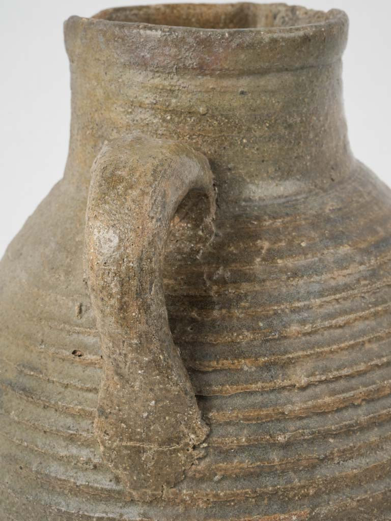 Matte patina French ceramic vase