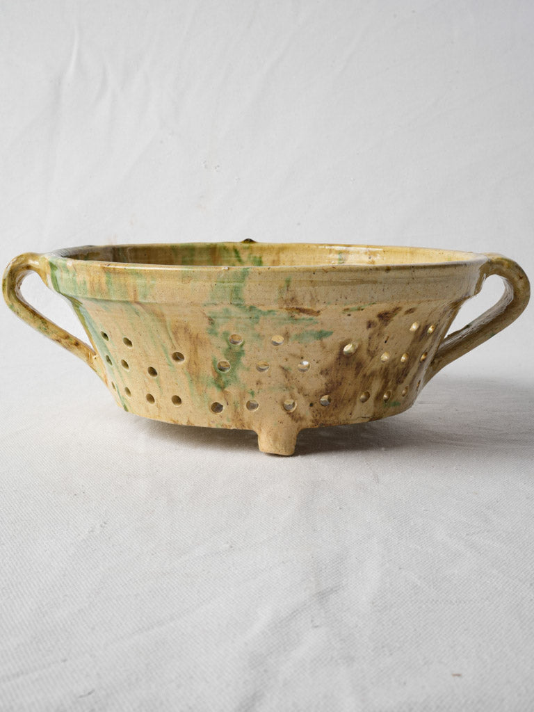 Rustic elegance glazed colander  