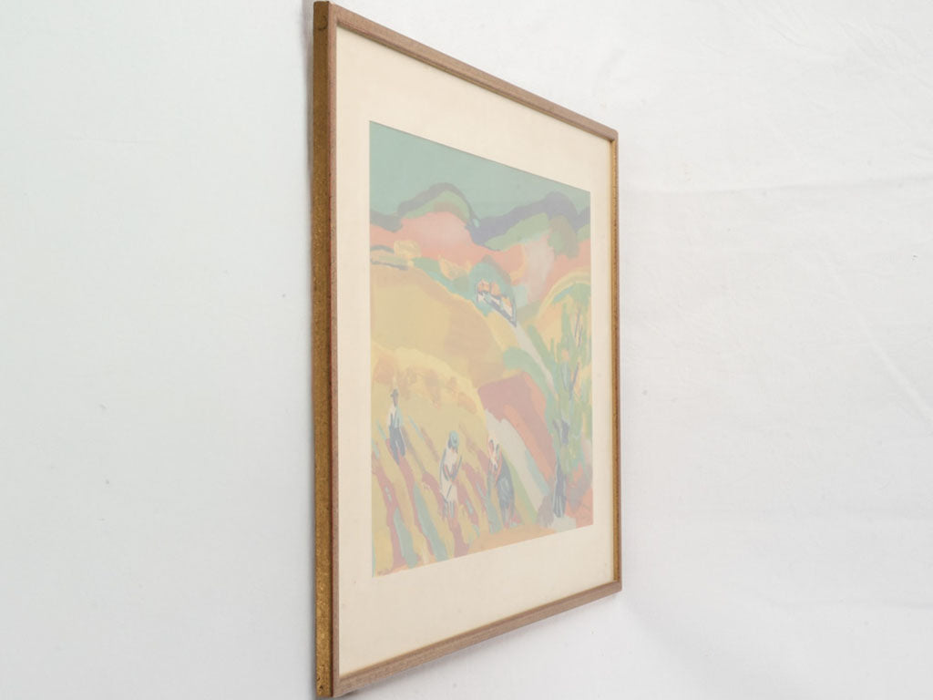 Vibrant print on wove paper by P. Ambrogiani -numbered 1 of 30 - 20¾" x 27½"