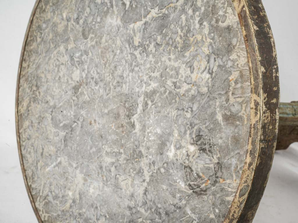 Traditional weathered marble tabletop