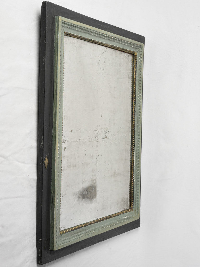 Matte black framed mirror