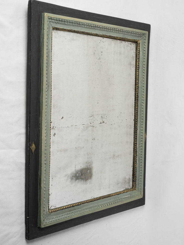 Historical celadon green mirror
