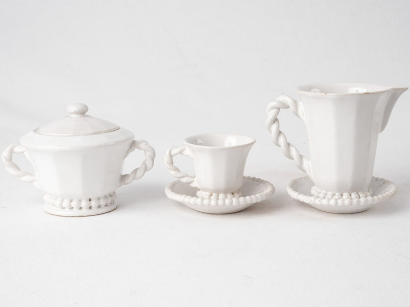 Emile Tessier coffee service w/ pearl detail