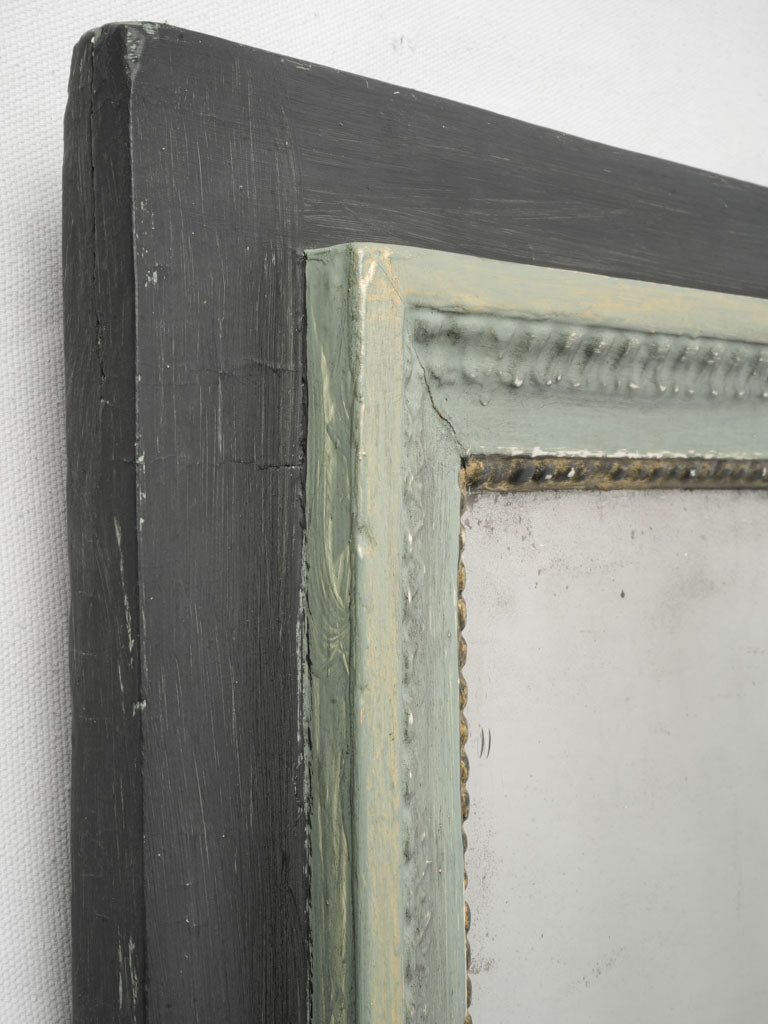 Foxed French interior mirror