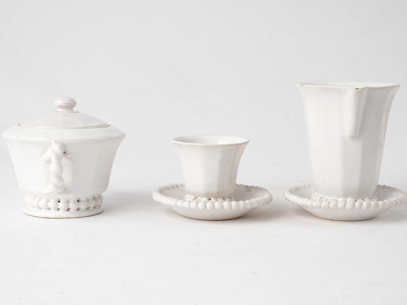Emile Tessier coffee service w/ pearl detail