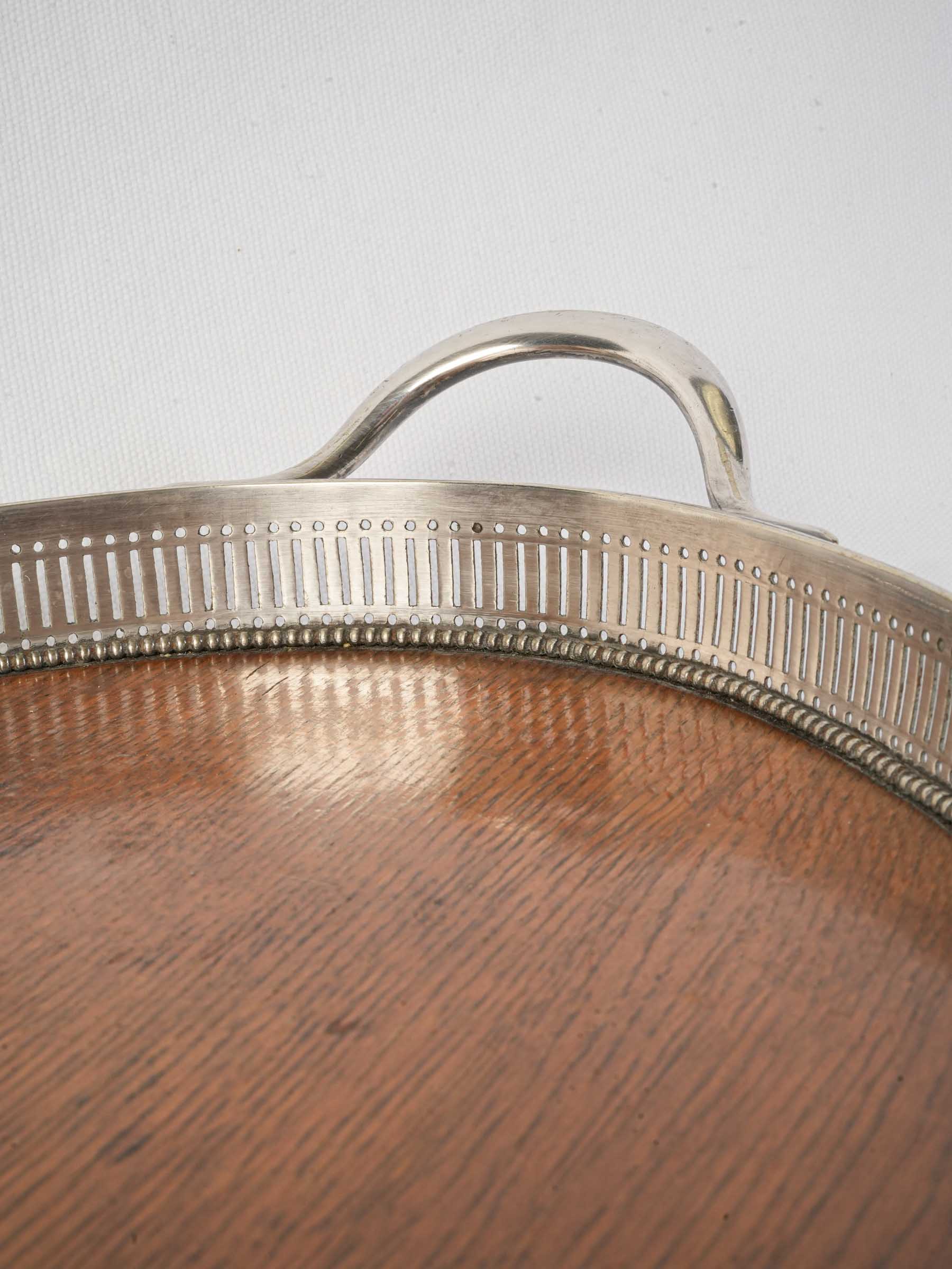 Classic silver shield cartouche platter  