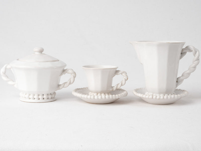 Emile Tessier coffee service w/ pearl detail