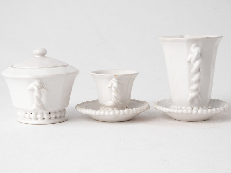 Emile Tessier coffee service w/ pearl detail