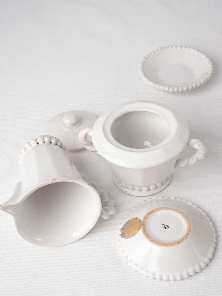 Emile Tessier coffee service w/ pearl detail