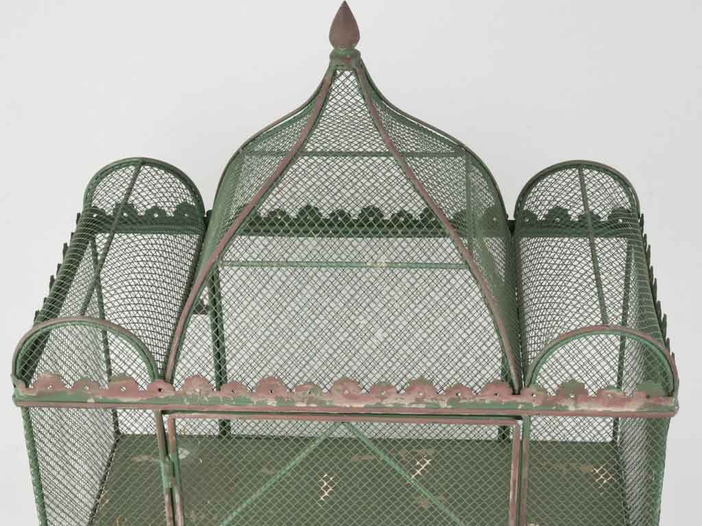 Antique Style Green Patina Birdcage