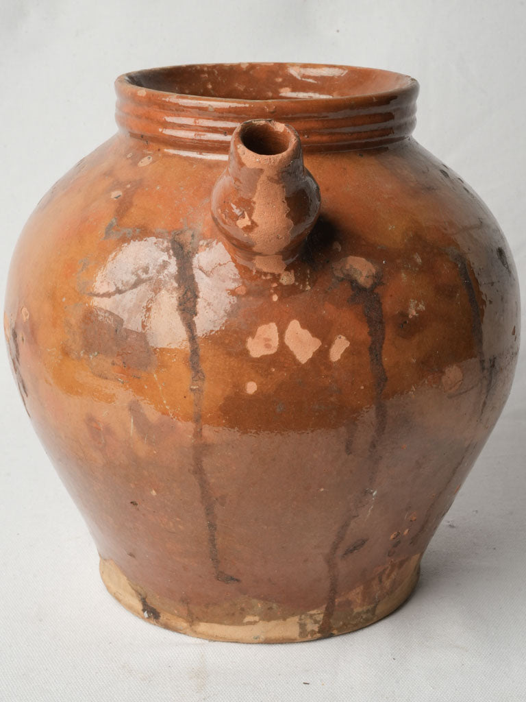 Classic 19th-century French pottery jug  