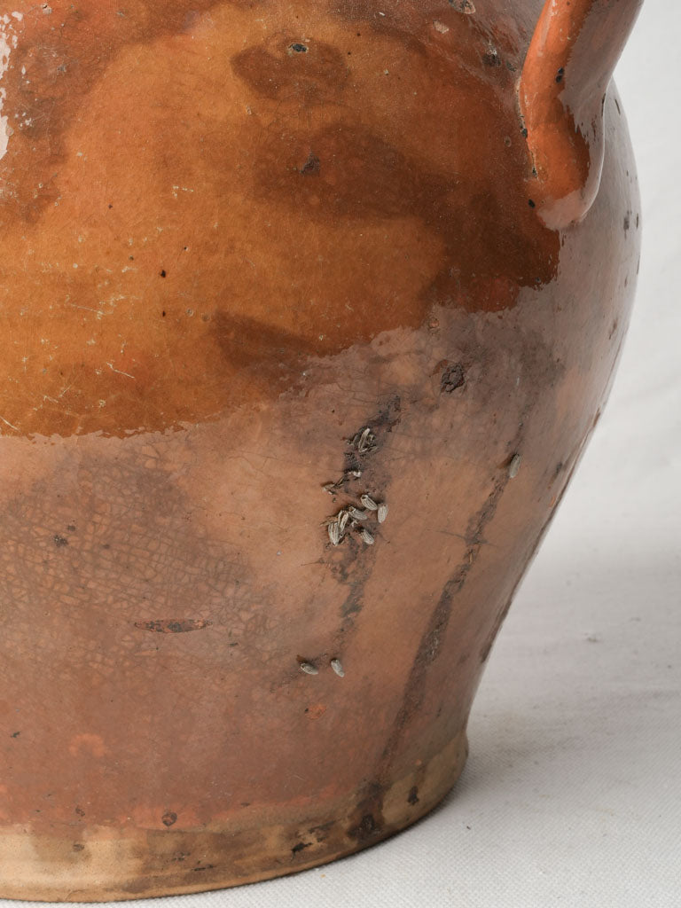 Charming rustic ear-handled jar  