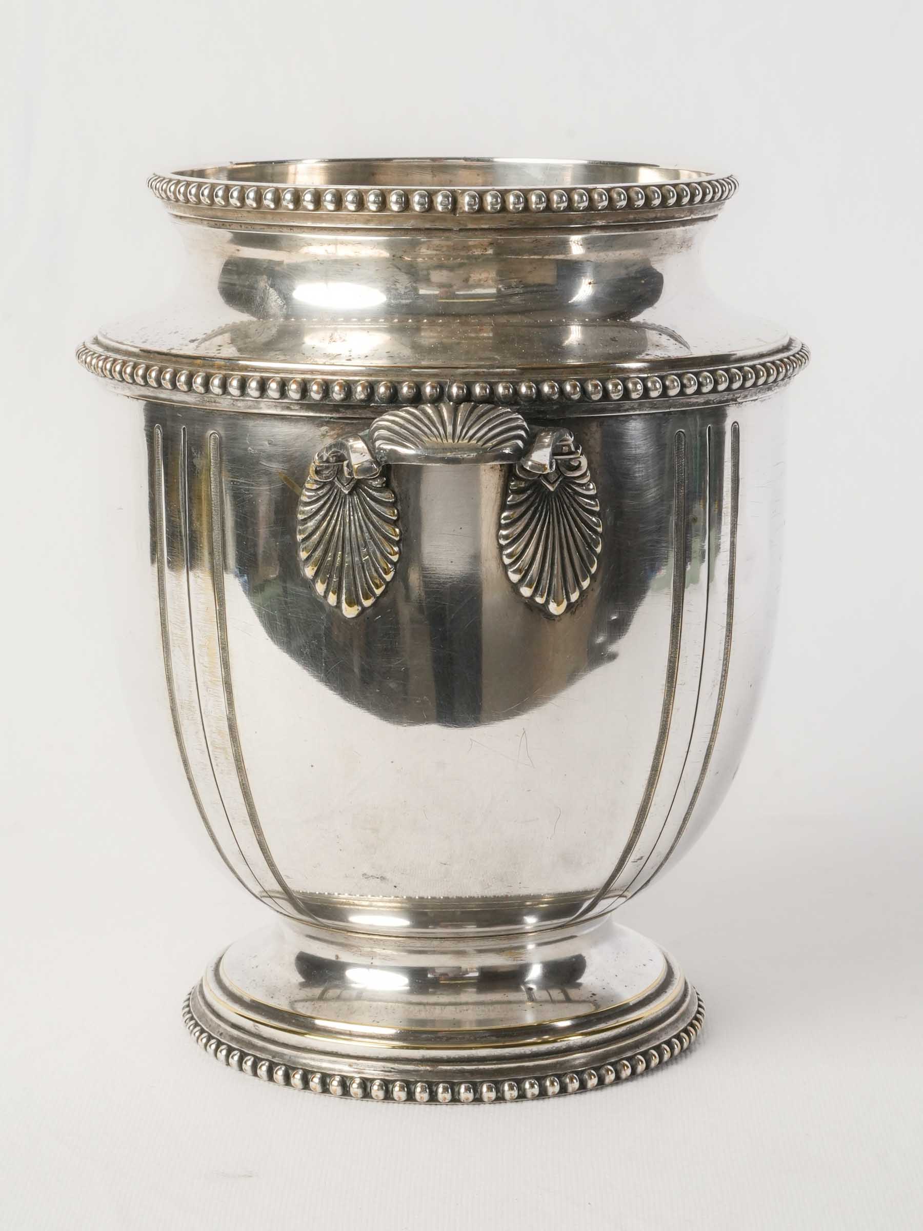Luminous patina centerpiece bucket