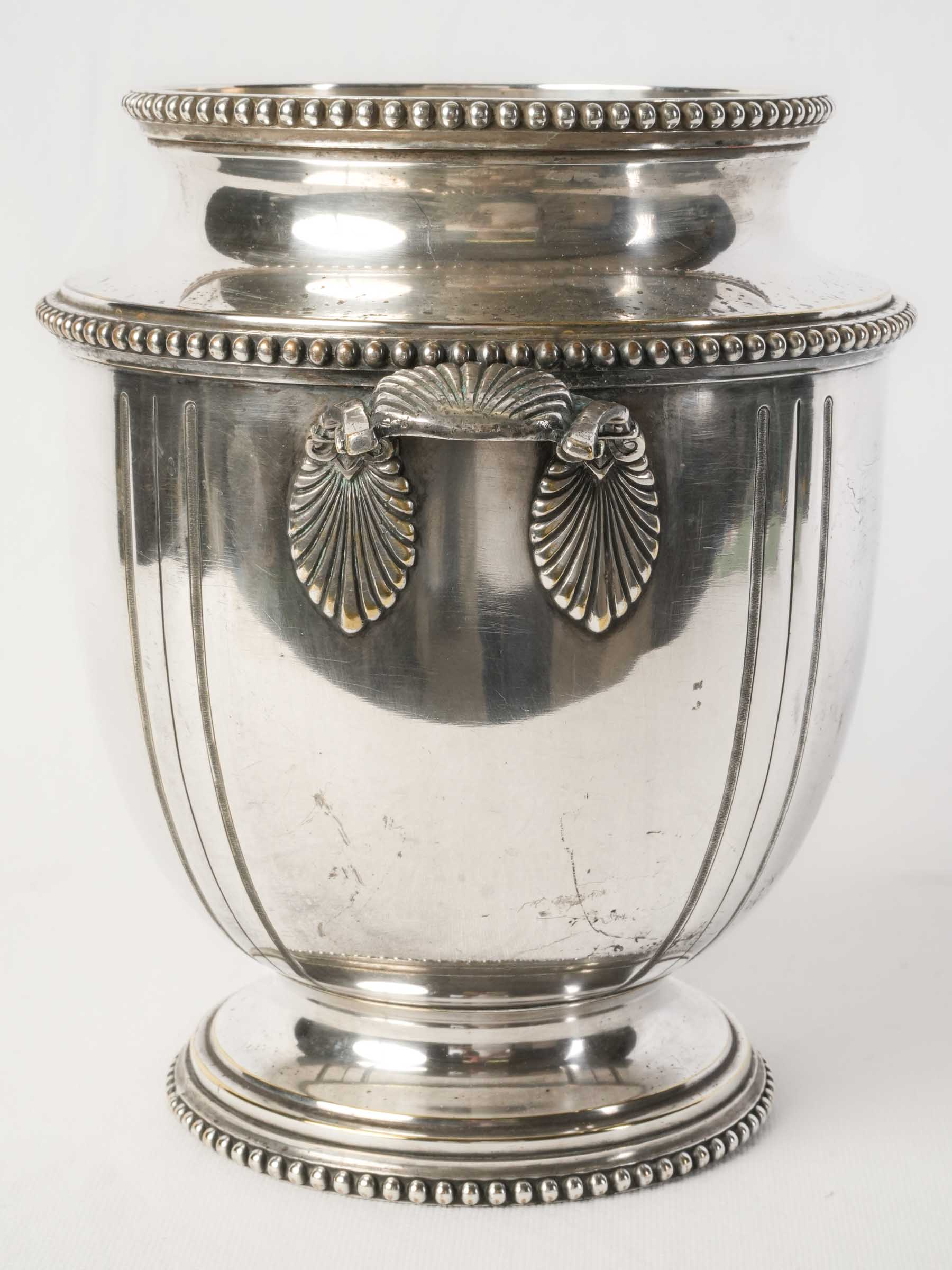 19th-century silver drinks cooler