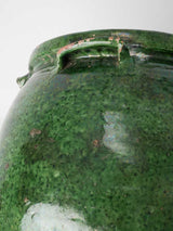 Large green olive pot - 4 handles - late 18th century - 17¾"