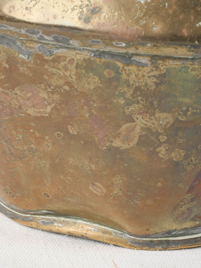 Aged copper gardening accessory 