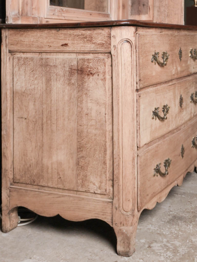 Classic aged French oak storage