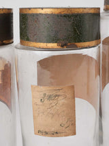 7 antique French apothecary jars