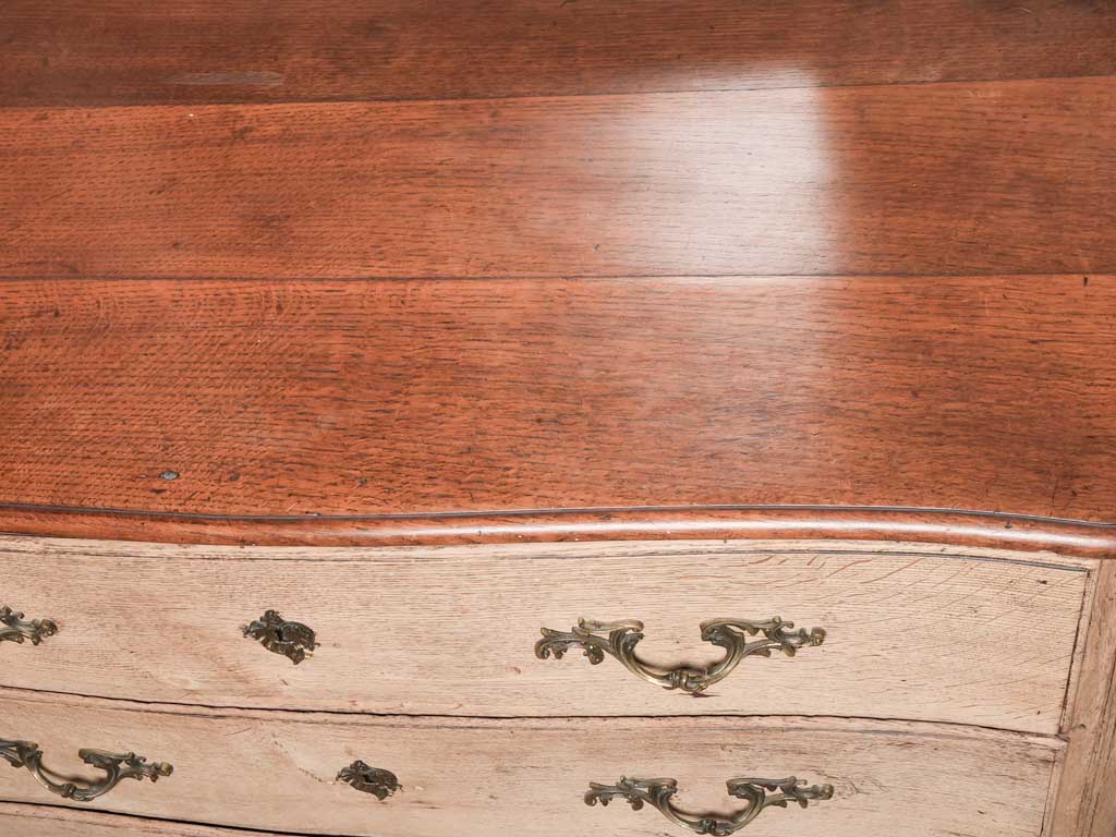 Aged oak French provincial chest