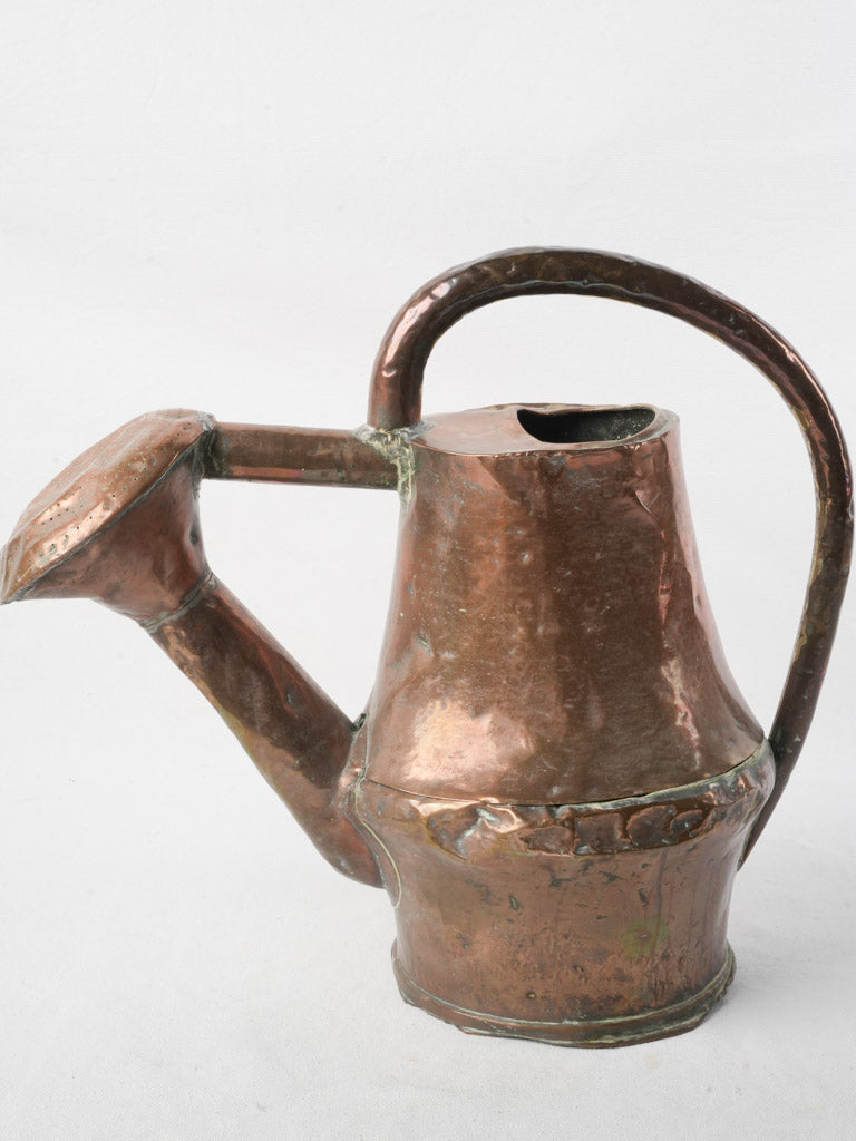 Late 18th Hand-Hammered Copper Watering Can - 17"