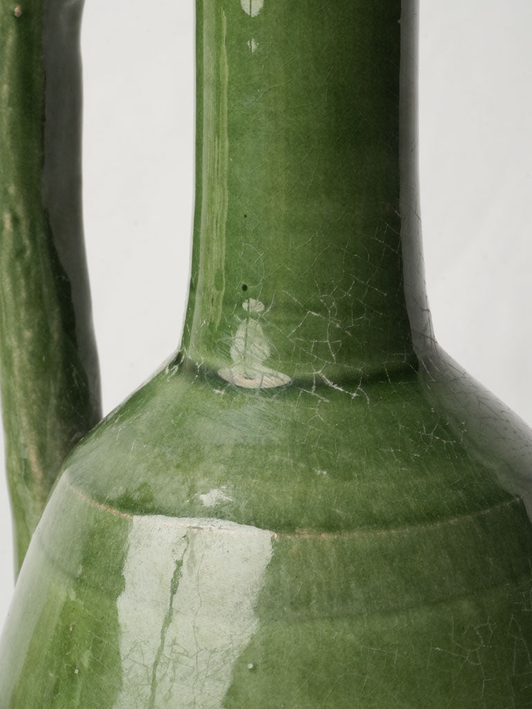Pear-shaped handcrafted pottery vase  