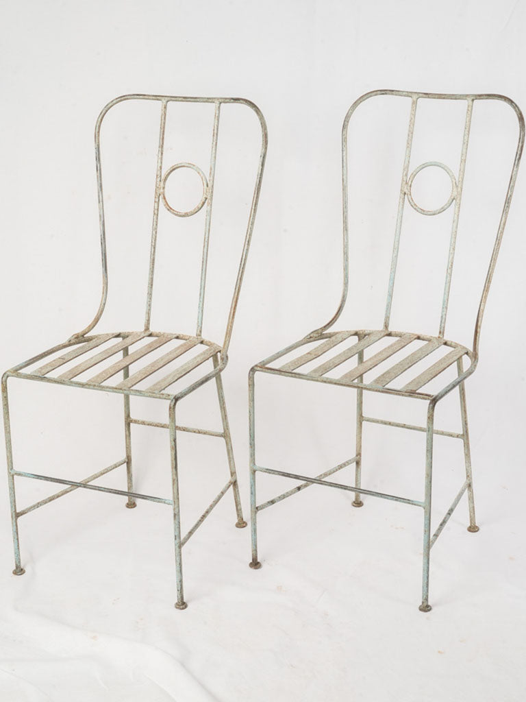 Architectural silhouette garden seating set  