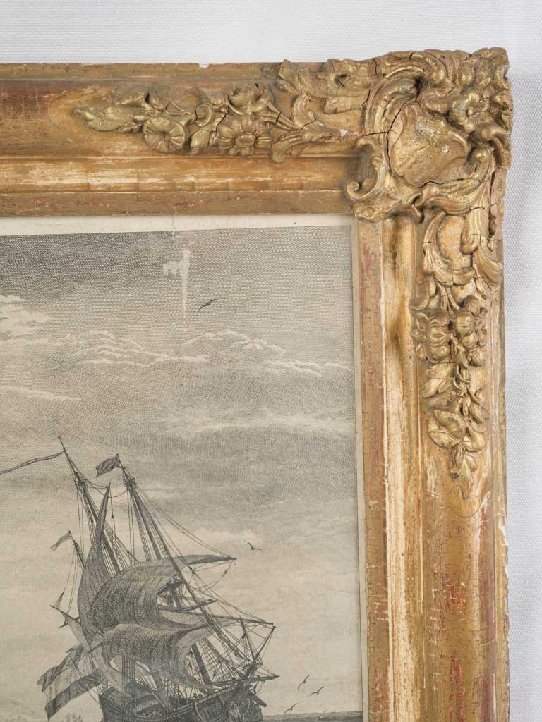Departure for Fishing –  Engraving after Claude Joseph Vernet - 18" x 24½"