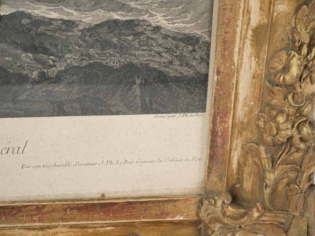 Departure for Fishing –  Engraving after Claude Joseph Vernet - 18" x 24½"