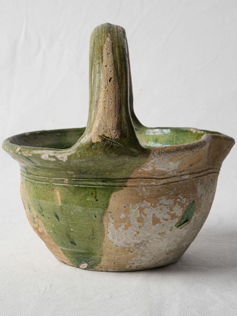 Authentic French earthenware pitcher