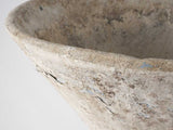Willy Guhl hourglass planter w/ blue patina 27¼"